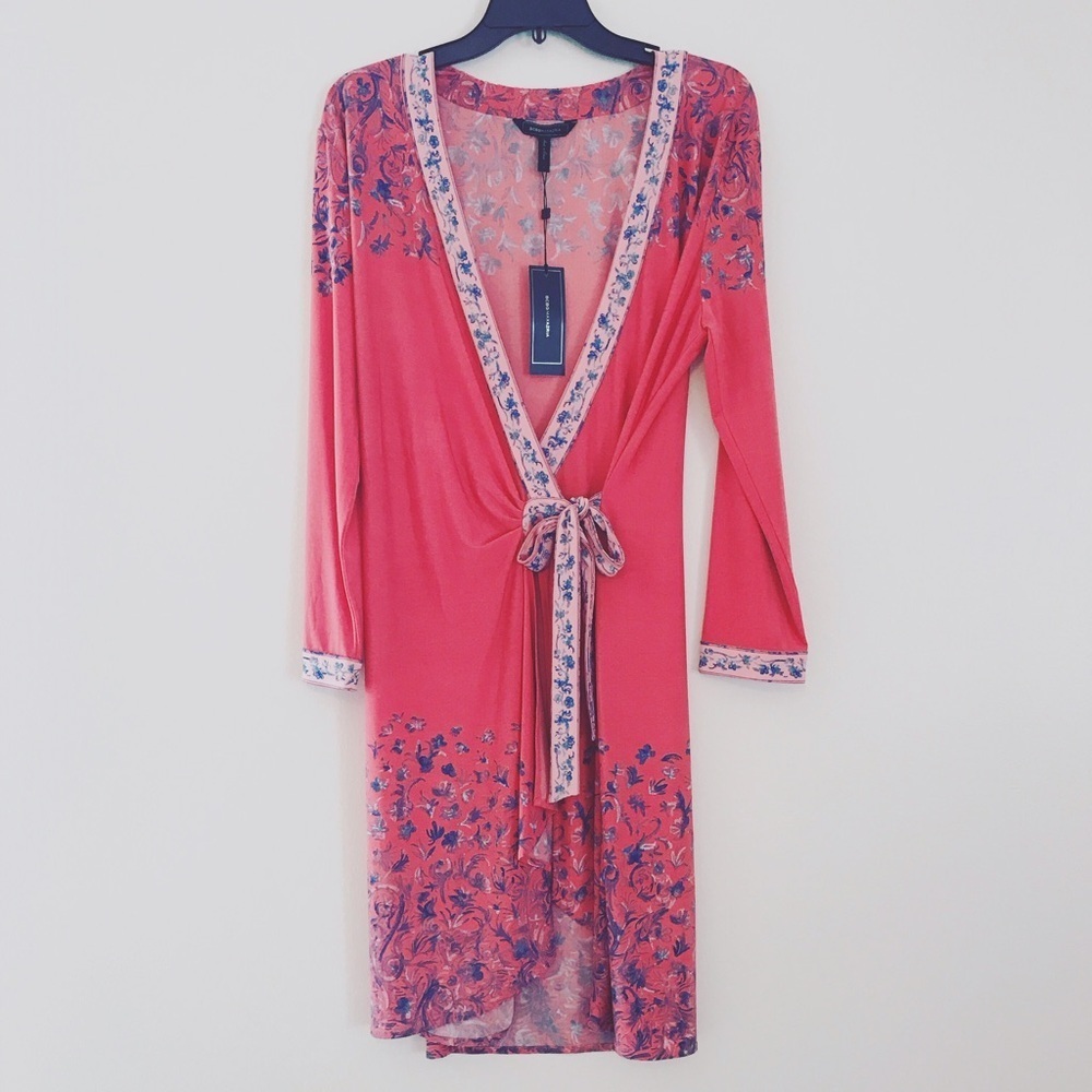 BCBG Floral Wrap Dress
